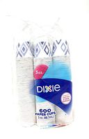 2 pack, 600 count, Dixie 3 ounce, Bath Cups (Designs may vary)