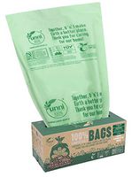 UNNI ASTM D6400 100% Compostable Trash Bags, 65 Gallon, 246 Liter, 10 Count, 50 x 60 Inches, Heavy Duty 1.5 Mils, Garbage Can Liners, US BPI and Europe OK Compost Home Certified, San Francisco