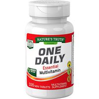 One Daily Womens and Men's Essential Multivitamin | 100 Mini Tablets | Non-GMO & Gluten Free | By Nature's Truth