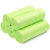 Nexlyte 200 Counts Trash Bags, 5-Gallon Degradable Eco Garbage Bags, 0.71 Mils Thick, Green