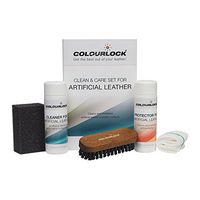 COLOURLOCK Cleaning & Conditioner kit for faux leather - ideal for cleaning & protecting car dash, interior trim and other artificial surfaces with leather graining like leatherette on furniture