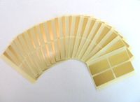 Minilabel 80 Labels , 40X20mm Rectangle , Removable / Low Tack Colour Code Stickers Matt Gold