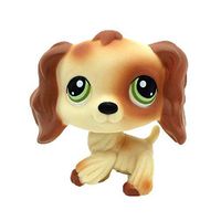 Meidexian888 Rare Littlest Pet Shop, LPS Cartoon Cream Tan Brown Heart Face Short Hair Cat