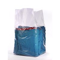 15" x 9" x 24" x 1.5 mil Clear Eco-Manufactured Plastic Side-Gusseted Bags (Case of 500)