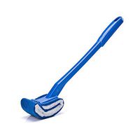 Every time Toilet brush, disposable toilet brush agent, soft brush creative long handle toilet brush, containing abrasive toilet brush（1pcs） (Blue)
