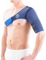Neo G Shoulder Brace - Support for Rotator Cuff, Dislocated Shoulders, Joint Pain, Arthritis, Shoulder Injury, Sports - Adjustable Compression Strap - Class 1 Medical Device - One Size - Left - Blue