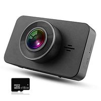 Dash Cam FHD 1296P DVR Car Driving Recorder 3" LCD Screen 170°Wide Angle, G-Sensor, WDR, Parking Monitor, Loop Recording, Motion Detection With 16GB TF card