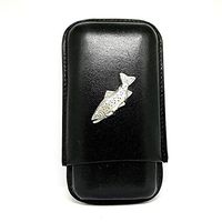 Trout Fishing 3-Finger Cigar Case – Leather Cigar Case – Cigar Cutters by Jim