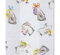 Bunnies and Eggs Printed Cello Treat Bags - 7.5 x 3.5 x 2in. (40 Pack)