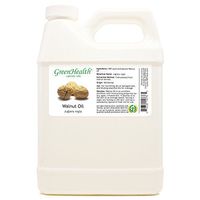 GreenHealth Walnut Oil - 32 fl oz (946 ml) Plastic Jug w/Cap - 100% Pure Carrier Oil