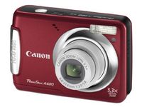 Canon PowerShot A480 10 MP Digital Camera with 3.3x Optical Zoom and 2.5-inch LCD (Deep Red)