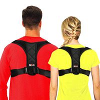 Posture Corrector for Women and Men Under Clothes, BTUP Light Breathable Back Brace for Neck Shoulder Upper Back Pain Relief, Chest Size: 39" - 48"