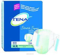 TENA Super Stretch Unisex Incontinence Brief Medium Heavy Absorbency