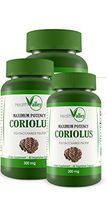 Turkey Tail/Coriolus Versicolor 180 vCap PSK/PSP 50% Polysaccharide - Max Potency Immune System Supplement (3)