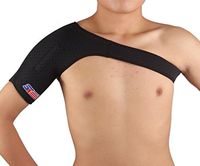 SX642 Sports Magnetic Single Shoulder Brace Support Strap Wrap Belt Band Pad 1PCS - Black