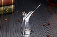 Zwq&zj Metal Hookah, Washable Cigarette Holder Filter, Double Filter Men's Smoking Set,A