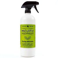 Cold Iron Mojito Citrus-Mint Wrinkle Releaser Spray 32 Oz Plant Based Wrinkle Remover, Ironing and Spray Starch Alternative
