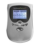 PM10AB(Silver) Best Muscle Simulator tens EMS nmes Unit Machines Electric Electronic Pulse Massagers for Back Neck Shoulder Knee Legs Body Pain tmj Replacement Pads HealthmateForever