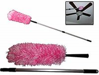 Long Handle Extendable Duster, Extends up to 5 ft, Lightweight Extension Pole, Washable Dusting Head. Great for dusting Ceilings, Fans, Blinds, and More!