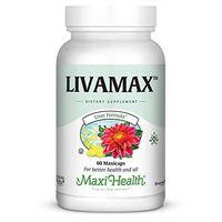Maxi Health Livamax - Liver Formula - with Milk Thistle and Dandelion Root - 60 Capsules - Kosher