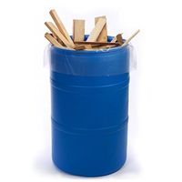 38" x 72" x 6 mil 55 to 60 Gallon Clear Eco-Manufactured Plastic Drum Liners (Roll of 45)