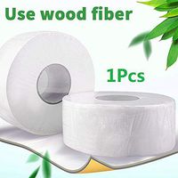 1 Roll Oversized Ultra Strong Toilet Paper, Meiliss Soft Biodegradable Bath Tissue Paper Toilet, 4 Ply Paper Towels, Ultra Strong Clean Touch Toilet Paper, Septic-Safe, 1 Regular Rolls, Dispenser Rol