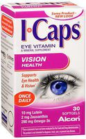 ICAPS Vision Health, Eye Vitamin & Mineral Supplement - 30 Softgels, Pack of 5