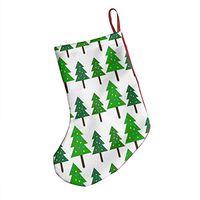 Holiday Christmas Green TRE Unique Xmas Socks Hanging Decoration Candy Bag Party Holiday Christmas Santa Claus Home Decor Gift