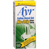 Ayr Saline Nasal Gel No-Drip Sinus Spray 0.75 oz (Pack of 2)