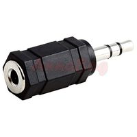 1/8" 3.5mm Stereo Plug to 3.5mm Mono Jack Headphone Headset Adapter
