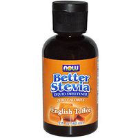 Now Foods, Better Stevia Liquid Sweetener, English Toffee, 2 fl oz (60 ml)