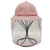 Tonsee Adult Anti-spitting Protective Hat Face Shield Anti-fog Dustproof Cover Peaked Cap Outdoor Adjustable Hat