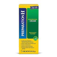 Preparation H Hemorrhoid Symptom Treatment Cream, Multi-Symptom Pain Relief with Aloe, Tube (0.9 Ounce, 1 Tube per Box), (Pack of 3)