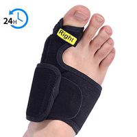 Hallux Valgus Correction Set, Hallux Valgus Phalanges Day and Night Bandages Toe Deformity with Adjustable Shoulder Straps to Relieve Pain 1 Pair