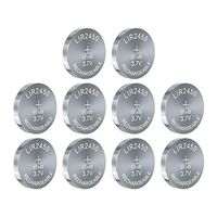 3.7V Rechargeable Cell Li-ion Button Battery 120mAh LIR2450 UL Certified for Bluetooth Earphone Light Game Controllers