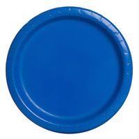 Unique Industries, Paper Plates, 16 Pieces - Royal Blue