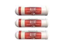 mEssentials 3 Pack of Alert Aromatherapy Nasal Inhalers Made with 100% natural, therapeutic grade essential oils to help keep you awake and energized, natural alternative to caffeine or medication