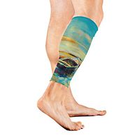 Stretch Sport Calf Sleeve Two Personalized Boats Protective Guard for Men Women - Best Footless Compression Socks for Shin Splints, Running,Basketball Football (1 Pair)