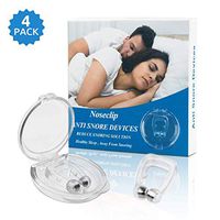Anti Snore Devices, Snoring Stop Silicone Magnetic Anti Snore Clip, Stop Snoring Comfortable Professional Sleeping Aid Relieve Snore for Men Women(4 Pack)