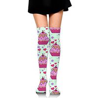 JINYOUR Cake Sloth Women's 60cm Knee High Socks Thigh High Stockings