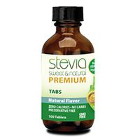 Stevia Sweet & Natural Premium TABS - 100 per Bottle