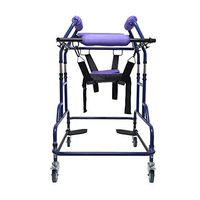 LJHHH Folding Rollator Walker,4 Wheels Mobility Aids,Multifunctional Lightweight Foldable Walking Frame,Adult Assisting Device for Walking Elderly