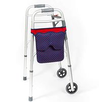 Scoot-About Bag - Hands Free Storage for Walkers, Folding Walkers, Rollators. Water Resistant. (Red)