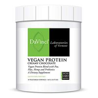 Davinci Laboratories, Vegan Protein Powder-Creamy Chocolate, Plant-Based, Gluten-Free, 15 Servings
