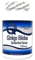 Ginkgo Biloba Standardized Extract 120mg 100 Capsules ^GLS