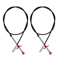 TOPBATHY 2pcs Pipeline Hook Spring Pipe Bending Pipeline Hook Dredge Tool Sewers Clip Hair Remover for Home Kitchen Sewer