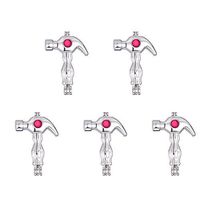 10pcs Rhodium Plated Hammer Hollow Pendant Pearl Bead Cage Pendants Aromatherapy Essential Oil Diffuser Locket Pendant Necklace Jewelry Making Supplies (Style9)