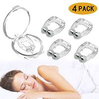 Snoring Solution, Magnetic Anti Snoring Devices Solution Clipple Stop Snoring Nose Device Snoring Solution Mouthpiece Sleeping Aid Relieve Snore Effectively Stop Snoring for Men Women (4 pcs)