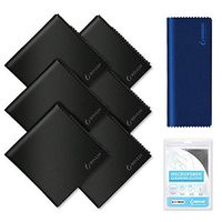 IBENZER Microfiber Cleaning Cloths for Electronics – Micro Fiber Camera Lens Cleaning Cloth, Glasses, Screens, Eyeglasses, iPad, iPhone, Cell Phone, LCD TV Screens and More, MF01L-6P