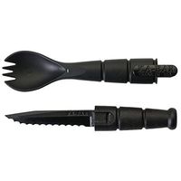 Ka-Bar Tactical Military Sporks - Spoon Fork Knife Combo Set - Camping Hiking Hunting Backpacking Outdoor Survival Multi tool Utensil Accessory - 2 Pack